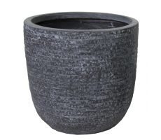 Utah Egg Pot Graphite D 32 cm, H 31 cm - afbeelding 2