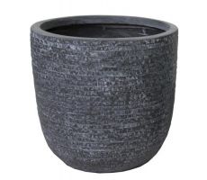 Utah Egg Pot Graphite D 55 cm, H 51 cm - afbeelding 1