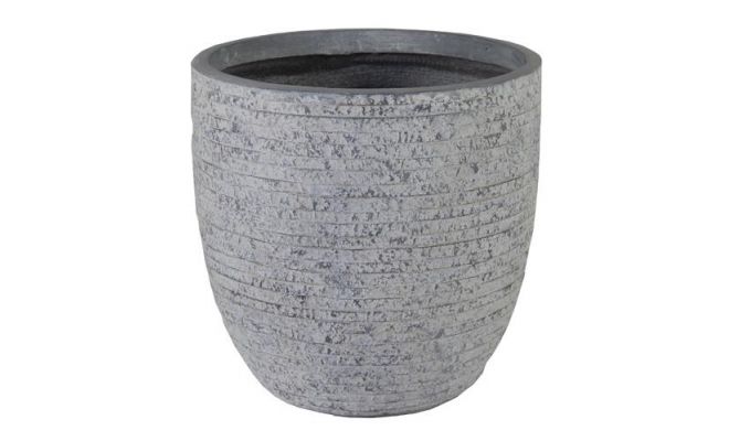 Utah Egg Pot Washed Grey D 25 cm, H 25 cm - afbeelding 1