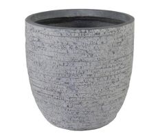 Utah Egg Pot Washed Grey D 25 cm, H 25 cm - afbeelding 2