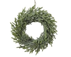 Merry fir krans glitter binnen, groen, Ø 42 cm x H 8 cm