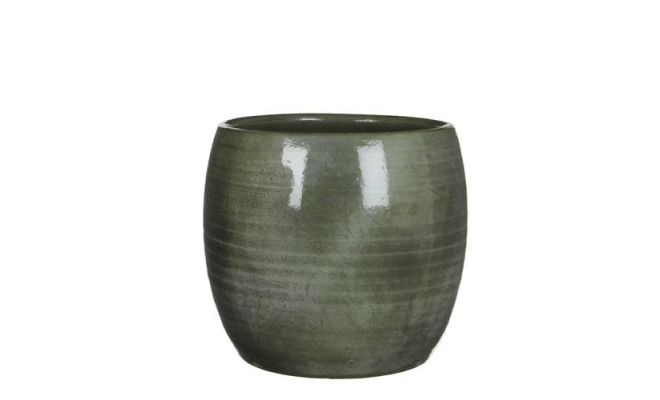 MICA Pot lester d28h26cm groen - afbeelding 1