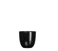 MICA Pot tusca d12h11cm zwart glans - afbeelding 2