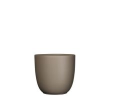 MICA Pot tusca d19.5 h18.5cm taupe mat - afbeelding 1