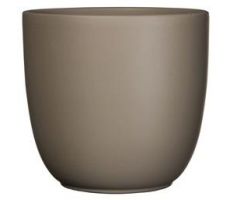 MICA Pot tusca d22.5h20cm taupe mat - afbeelding 1