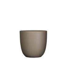 MICA Pot tusca d22.5h20cm taupe mat - afbeelding 2