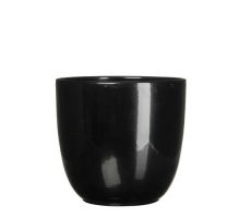 MICA Pot tusca d25h23cm zwart glans - afbeelding 2