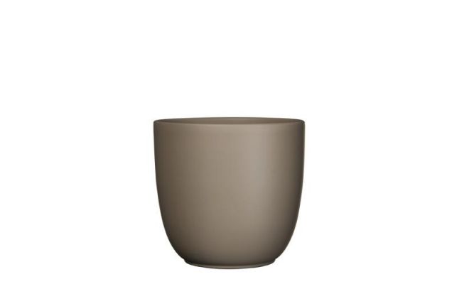 MICA Pot tusca d28h25cm taupe mat - afbeelding 1