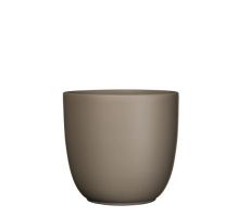 MICA Pot tusca d28h25cm taupe mat - afbeelding 1