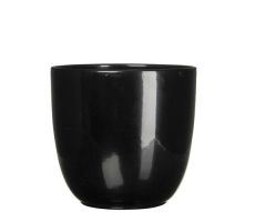 MICA Pot tusca d28h25cm zwart glans - afbeelding 2