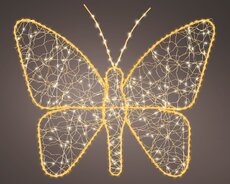 Micro 436 LED vlinder metaal buiten – goud/warm wit/klassiek warm – L 1 cm x B 58 cm x H 43 cm