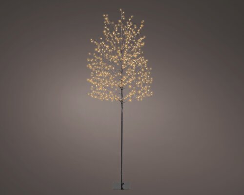 Micro 720 LED kerstboom pvc continu licht buiten – zwart/klassiek warm – Ø 70 cm x H 180 cm