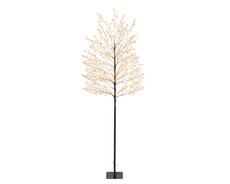 Micro 720 LED kerstboom pvc continu licht buiten – zwart/klassiek warm – Ø 70 cm x H 180 cm - afbeelding 2