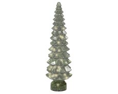 Micro LED boom glas flashing effect binnen, groen/warm wit, Ø 14,5 cm x H 55 cm - afbeelding 2