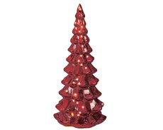 Micro LED boom glas steady binnen, rood/warm wit, Ø 14,5 cm x H 32 cm - afbeelding 2