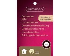 Micro LED cloche plastic steady binnen fsc mix 70%, bruin/kleur(en), Ø 9 cm x H 14 cm, keuze uit 1 s - afbeelding 3