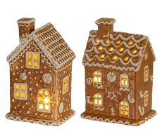 Micro LED huis dolomiet steady binnen, biscuit/kleur(en), L 10 cm x B 7,5 cm x H 15 cm, keuze uit 1  - afbeelding 2