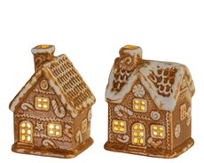 Micro LED huis dolomiet steady binnen, biscuit/kleur(en), L 9 cm x B 7,5 cm x H 11 cm, keuze uit 1 s - afbeelding 2