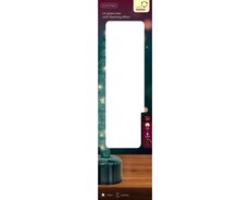Micro LED rotating tree glas flashing effect binnen, smaragd/warm wit, Ø 11 cm x H 39 cm - afbeelding 2