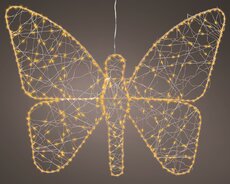 Micro led vlinder, H 43 cm