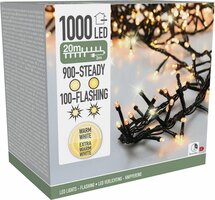 microcluster 1000 led flash amber/warm wit - afbeelding 1