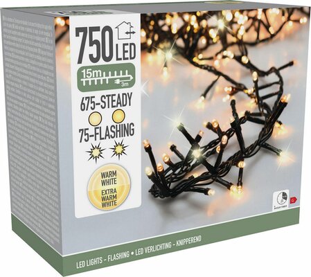 microcluster 750 led flash amber/warm wit - afbeelding 1