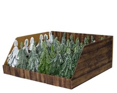 Mini boom binnen fsc mix 100%, groen, Ø 5 cm x H 11 cm, keuze uit 1 stuks - afbeelding 2