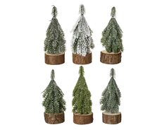 Mini boom binnen fsc mix 100%, groen, Ø 5 cm x H 11 cm, keuze uit 1 stuks