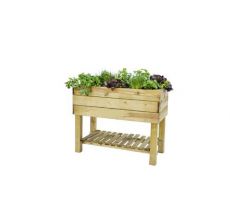 Minigarden robuust grenen 80 x 100 x 50 cm (HxBxD), groen geïmpregneerd. - afbeelding 1