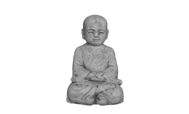 Monnik, meditatie, beton, l 15 cm, b 15 cm, h 26 cm