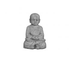 Monnik, meditatie, beton, l 15 cm, b 15 cm, h 26 cm