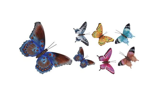 muurdecoratie vlinders, per stuk - afbeelding 1