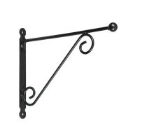 Muurhaak knop zwart h31b39cm - afbeelding 1