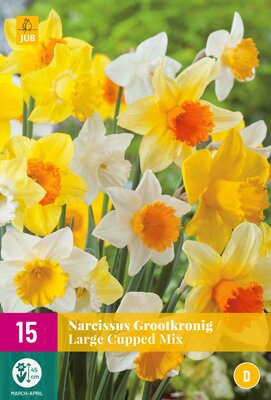 Narcissus grootkronig mix 15 stuks
