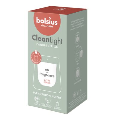 Bolsius Navulling Clean Light Zero pak a 2 stuks - afbeelding 1