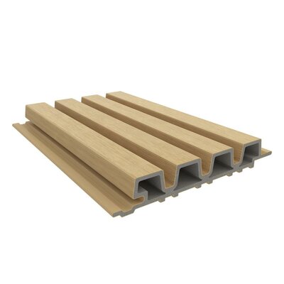 NewTechWood composiet co-extrusie wand bekleding rhombus profiel, 3,3 x 21,5 x 230 cm, Red Cedar.