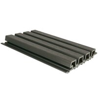 NewTechWood composiet co-extrusie wand bekleding rhombus profiel, 3,3 x 21,5 x 230 cm, Silver Gray.