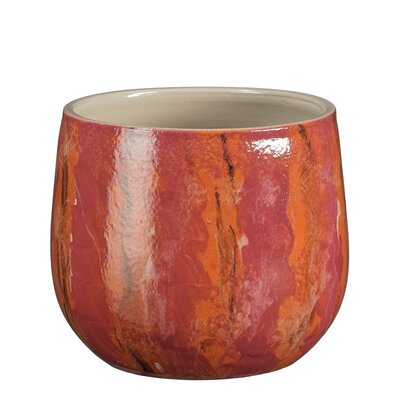 Nigel pot rond d.roze - H16 x Ø19 cm