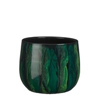 Nigel pot rond groen - H15 x Ø17 cm