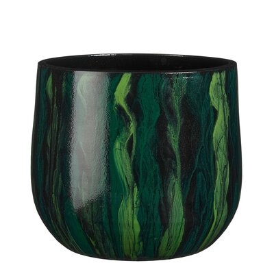 Nigel pot rond groen - H24 x Ø27 cm