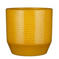 Nola pot rond oker relief - h25,5xd27cm