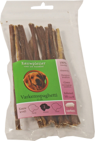 Ns.zak varkensspaghetti 15cm 50g