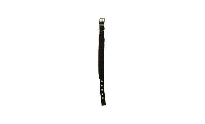 Nylon halsband dubbel 20mmx45cm zw