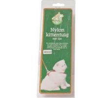 Nylon kittentuig met lijn rood - afbeelding 2