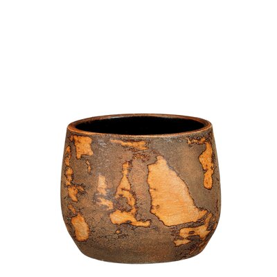Olaf pot rond roest - h13xd16,5cm
