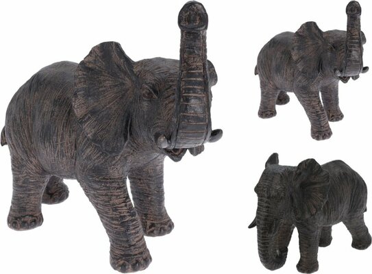 olifant poly 25cm, per stuk - afbeelding 1