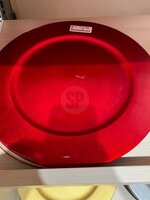 onderbord 33cm rood shiny - afbeelding 2
