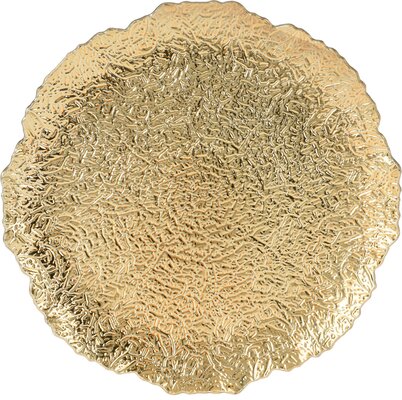 onderbord organisch 33cm goud