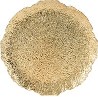 onderbord organisch 33cm goud