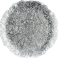 onderbord organisch 33cm zilver